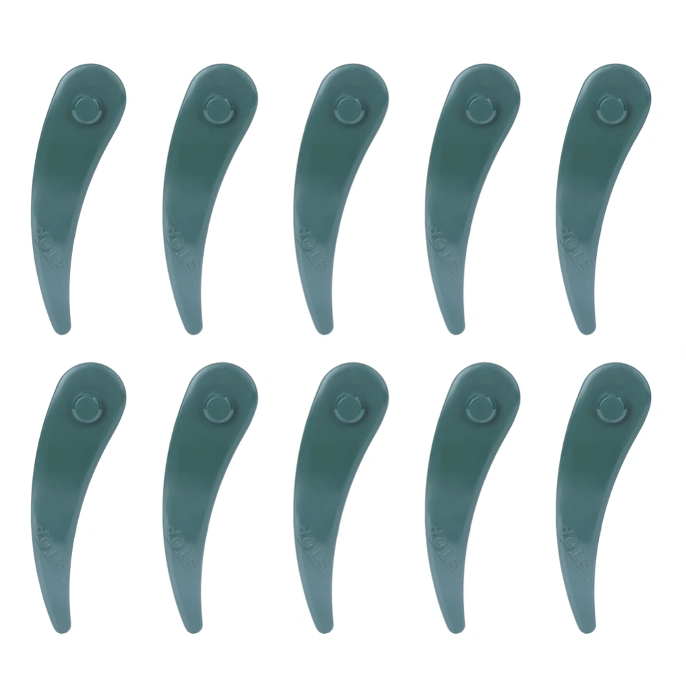 10PCs Lawn Mower Blade Plastic Gardening Accessory Versatile for Bosch ART 23&#8209;18 Li / 26&#8209;18Li