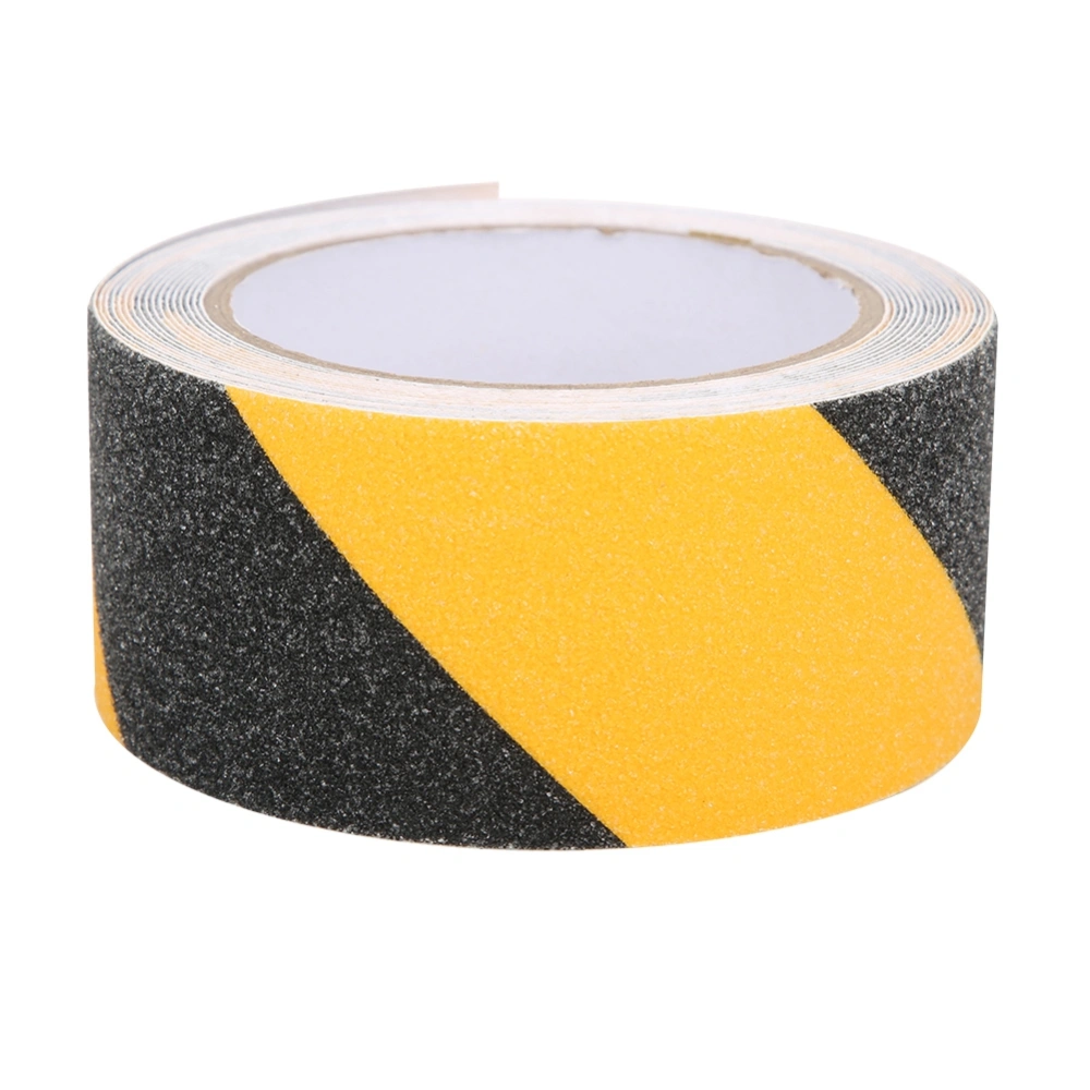 PVC Black Yellow Non slip Tape Frosted Waterproof Floor Warning Adhesive Tapes 50mm x 5m