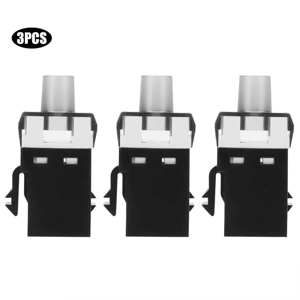 3pcs RJ45 180 Degree Module CAT6 UTP Networks Information Connector Socket Adapter