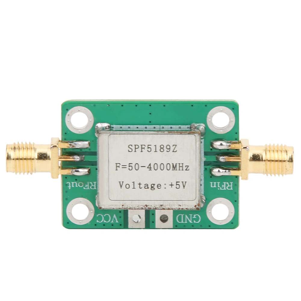 SPF5189 0.6dB RF Amplifier Module 0.1-4000MHz Wideband LNA Signal Gain Receiver Board