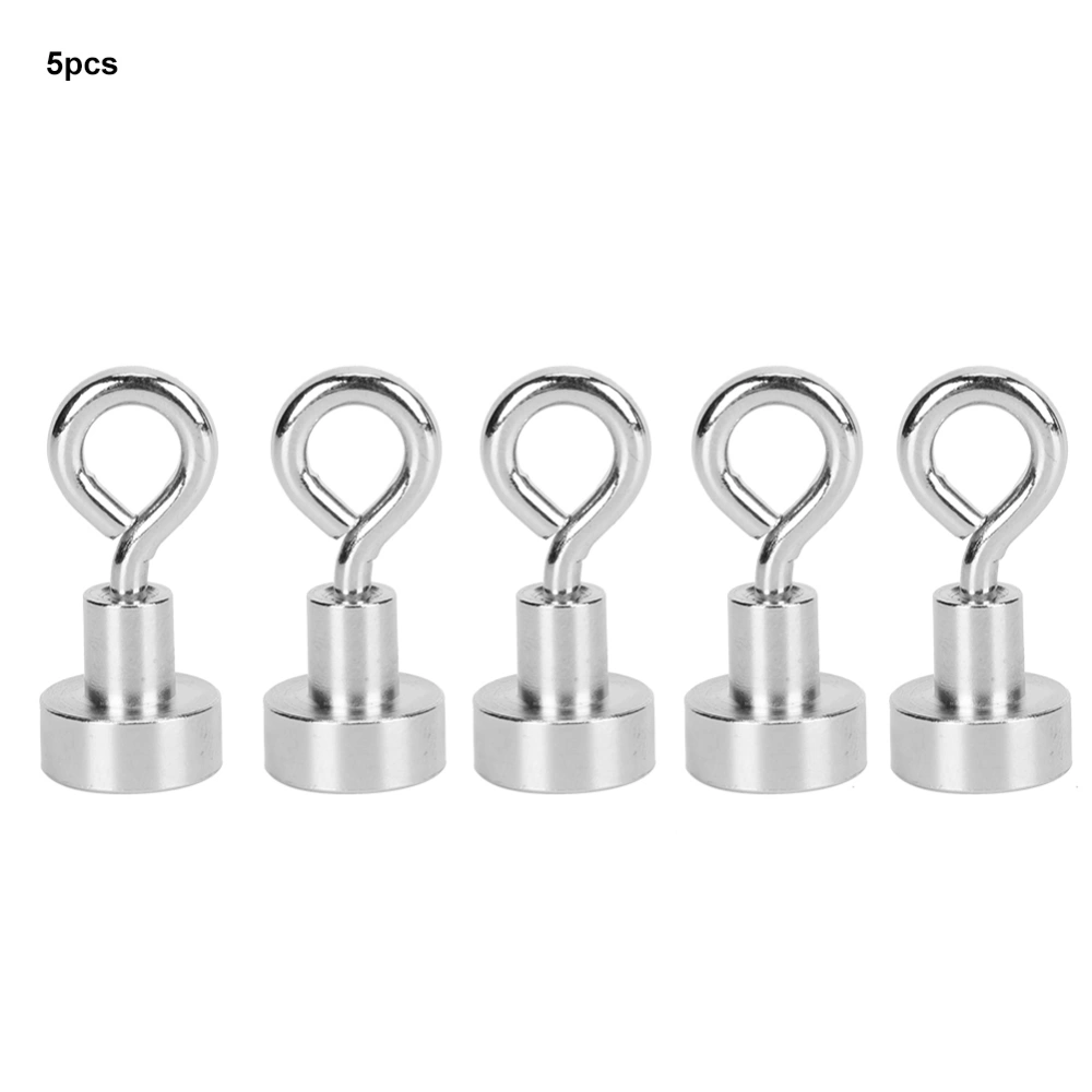 5Pcs Heavy Duty Hanging Powerful Magnetic Wall Hooks Hanger for Home Office StorageF12