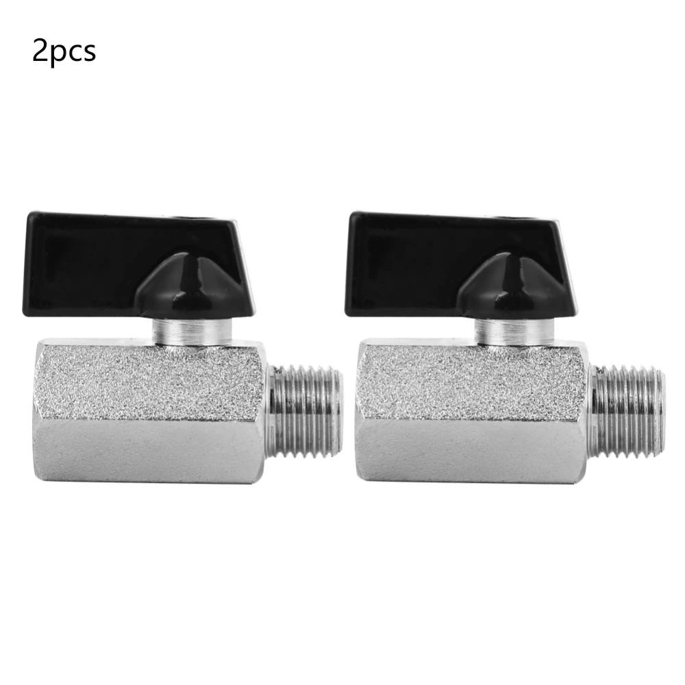 2Pcs Mini Abrasive Blasting Brass Pneumatic Ball Valve Air Compressors Valves Accessory G1/4in