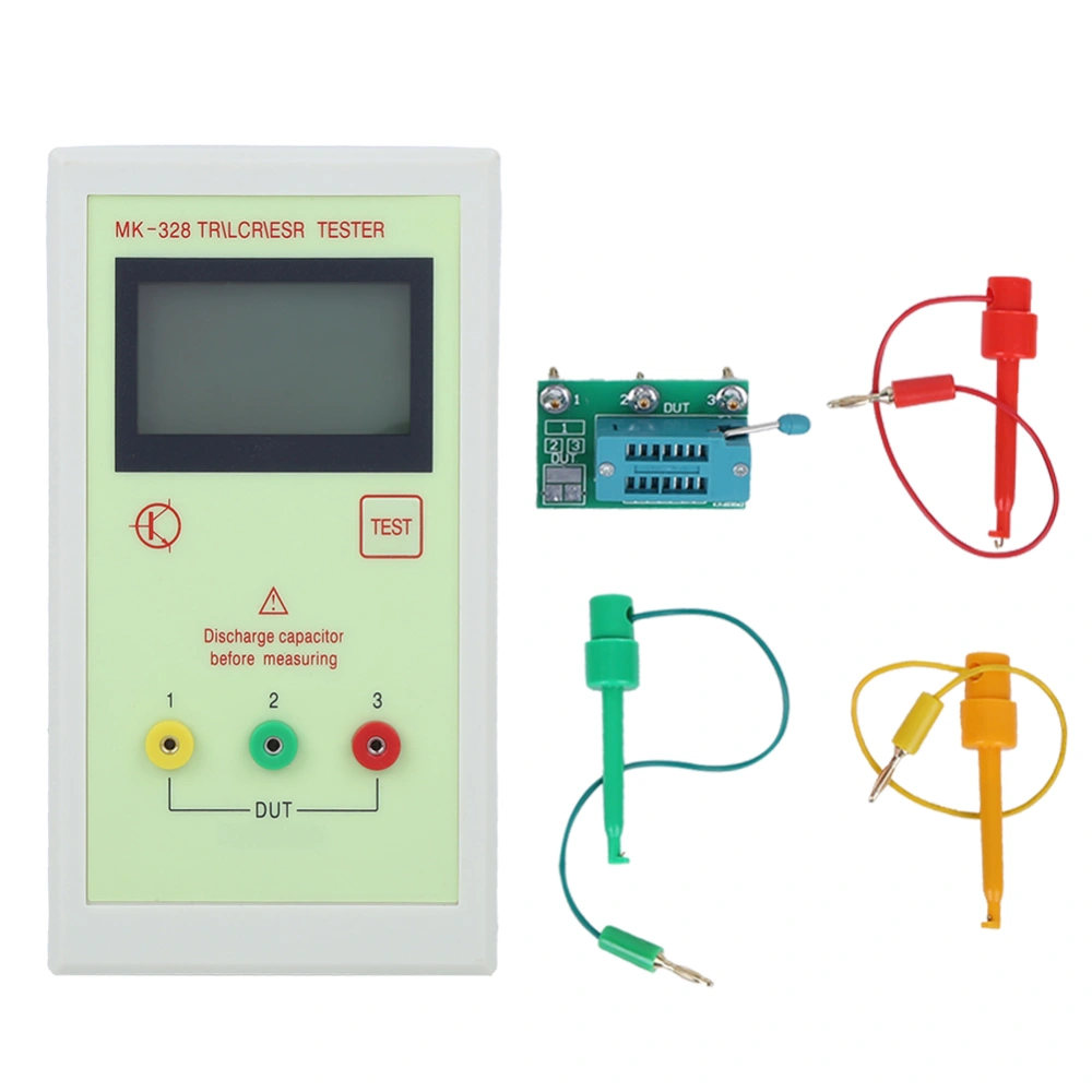 MK-328 Transistor Tester Inductance Capacitance Resistance Electronic Meter TR LCR ESR