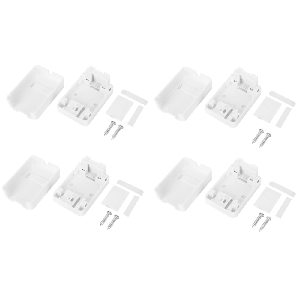 4pcs RJ45-8P8C Single Port Networks Wiring Surface Mounted Desktop Information Box