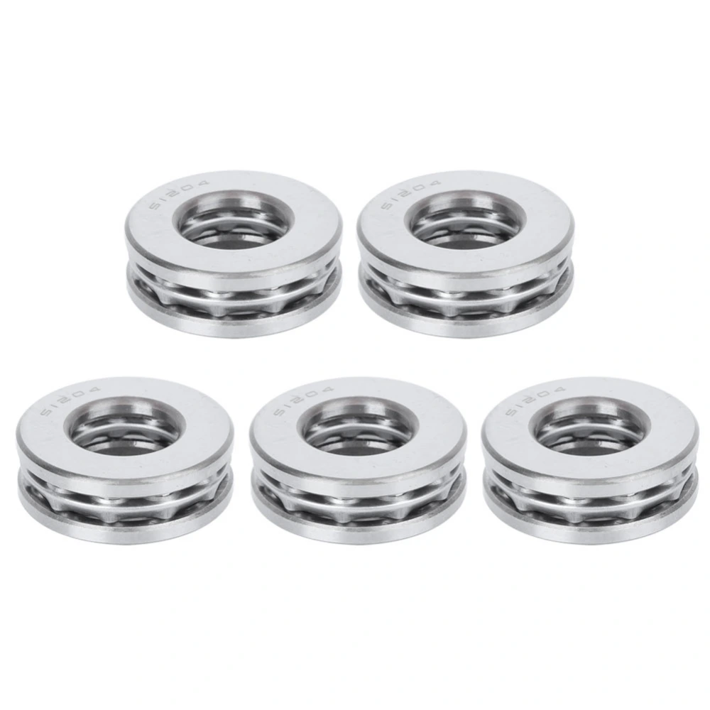 5pcs 51204 Axial Ball Thrust Bearing Plane Pressure Single Column Rolling Industrial Accessories