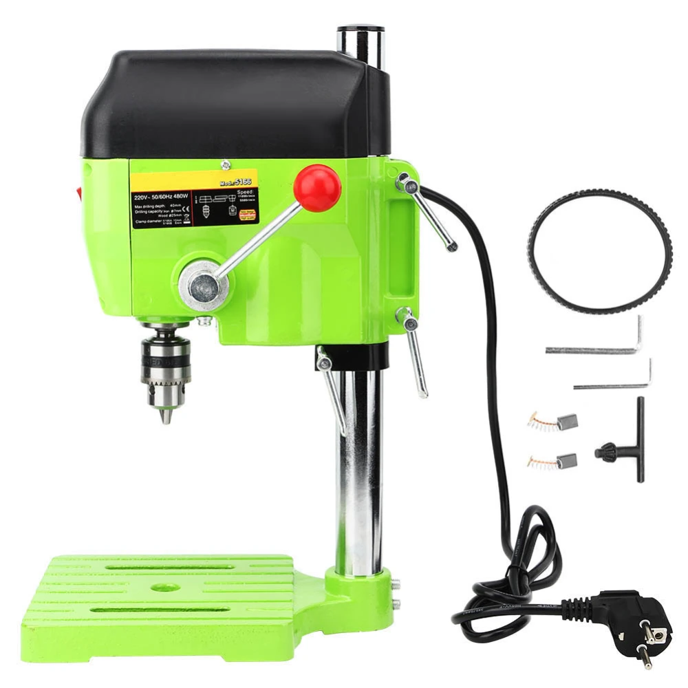 Mini Bench Drill Stand Table DIY Metal Wood Drilling Electric Machine 5166A