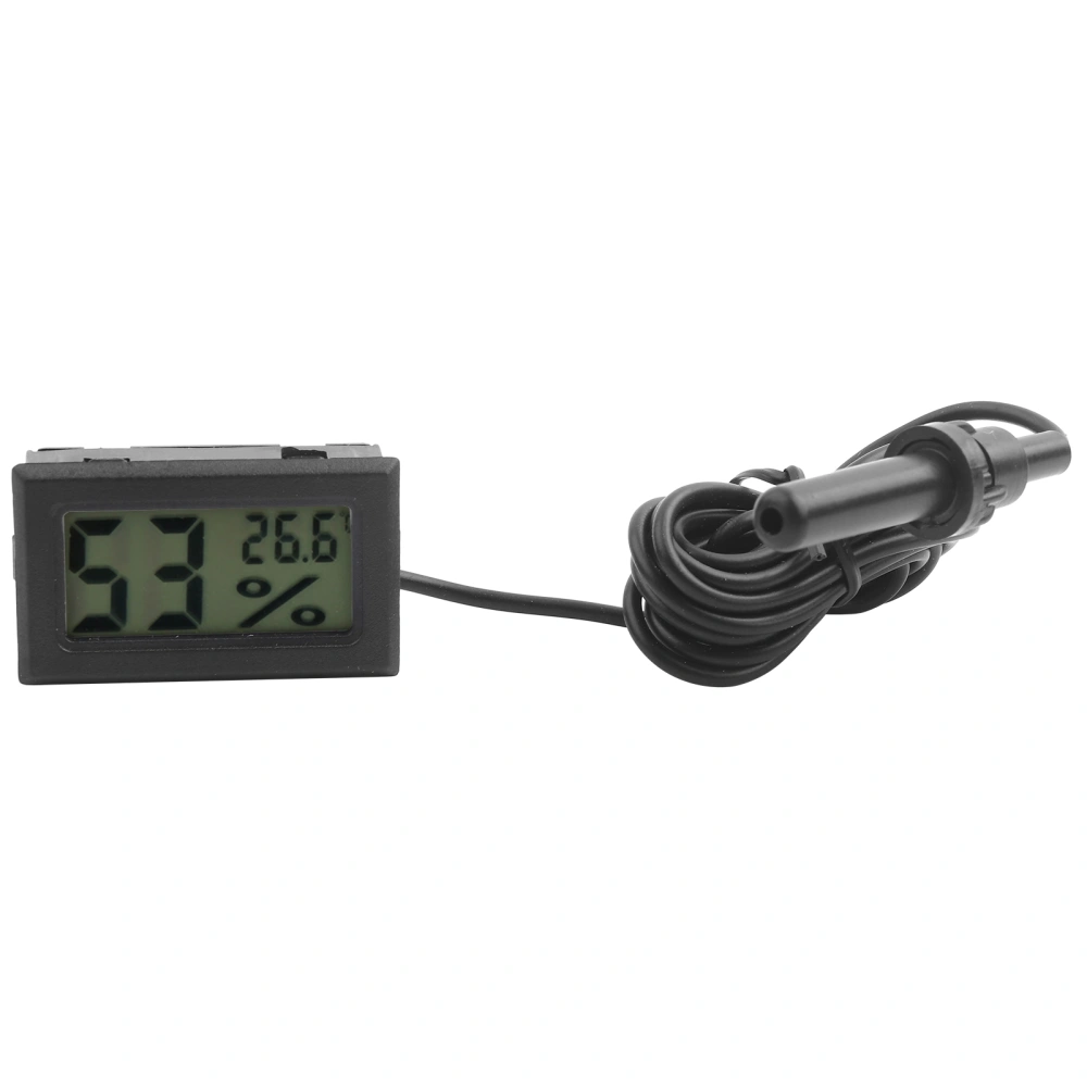 Digital Thermometer Hygrometer Embedded Type LED Digital Humidity Meter with Probe Indoor Use(