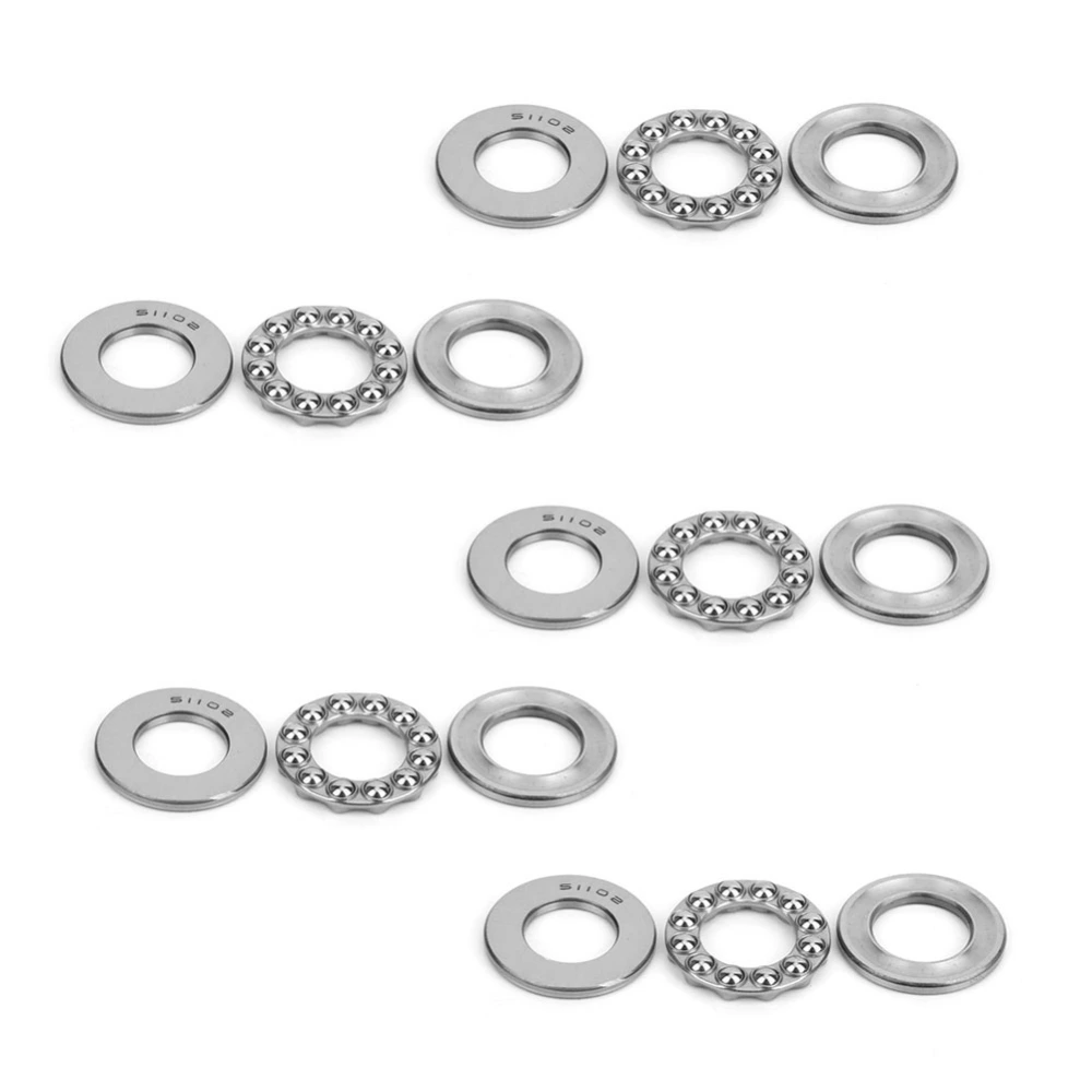 5pcs 51102 Plane Axial Ball Thrust Bearing High Precision Industrial Hardware Parts