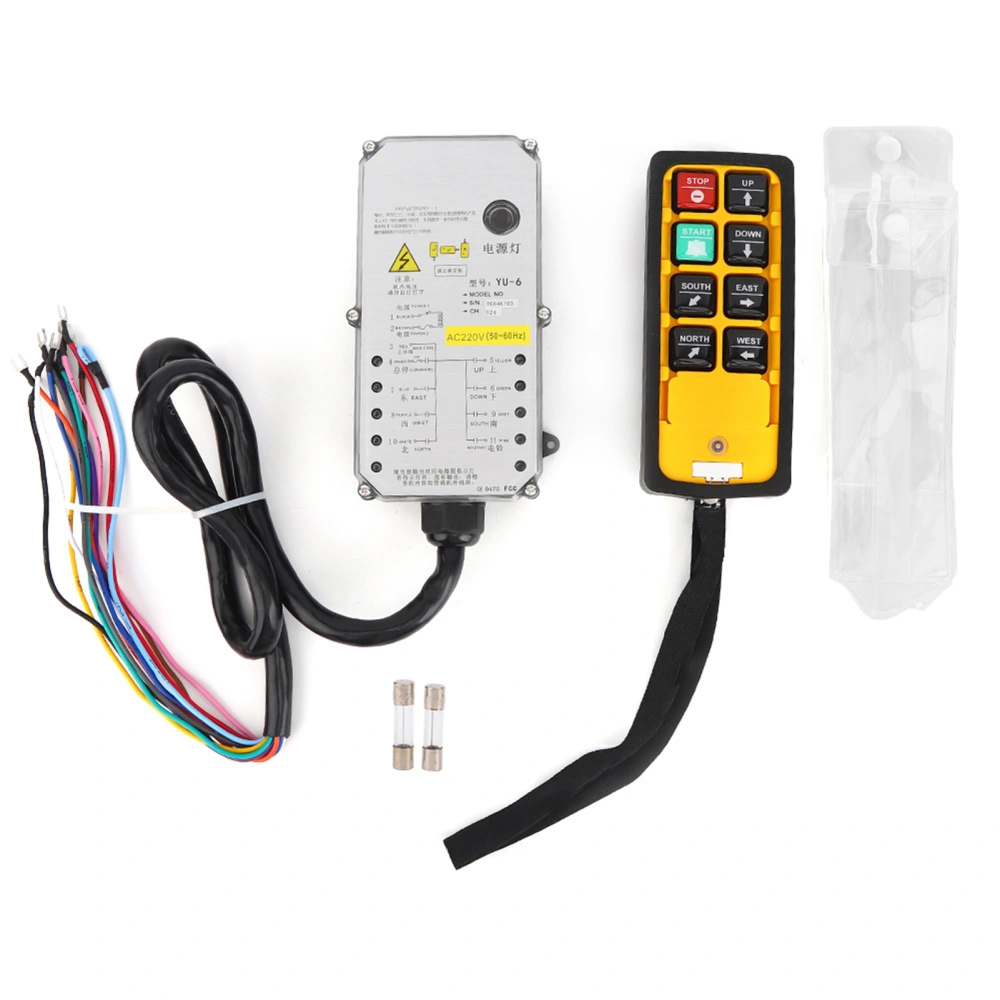 Hoist Controller Single Handle Industrial 3-Proof Electric Hoist Remote Control YU-6AAC220V