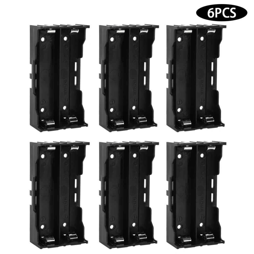 6Pcs 2-Slot Battery Storage Box Case Holder Organizer for Storing 2pcs 3.7V 18650 Battery