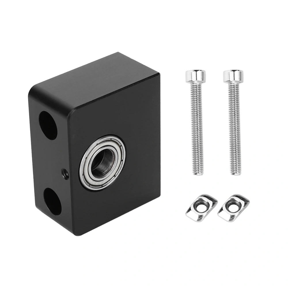 Z Axis Bearing Bracket Mount with Screw 3D Printer Accessory Aluminum Alloy Small Portable