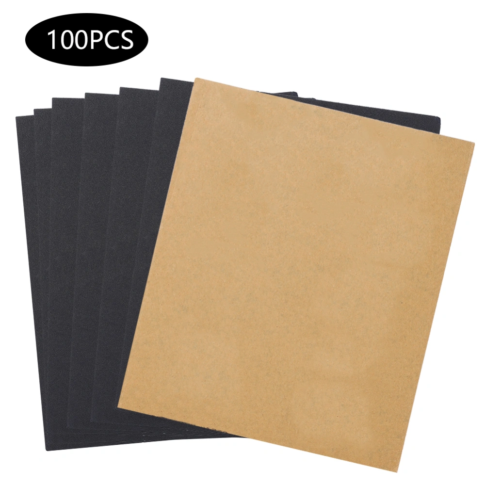 100PCs Sanding Sheet Hardware Accessory Waterproof Brown P280 Grit for Wet Dry Dual Use