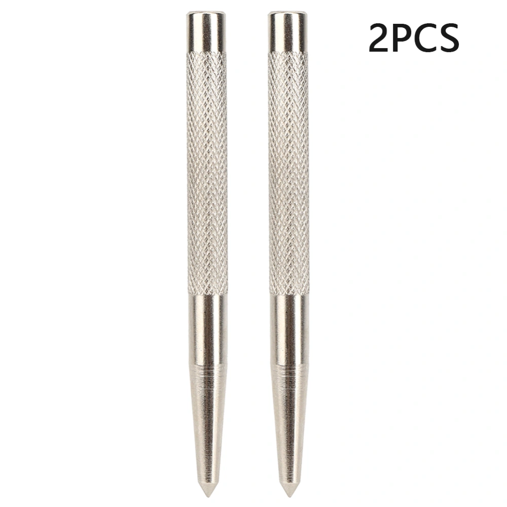 2Pcs Positioning Center Punch Tapered High Hardness 45# Steel for Mold Production