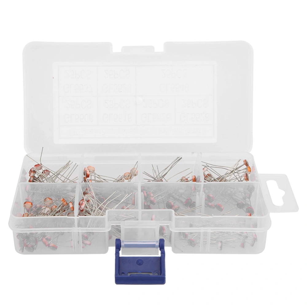 175Pcs Mini Photosensitive Resistor Kit GL5506 GL5516 GL5526 GL5528 GL5537 GL5539 GL5549