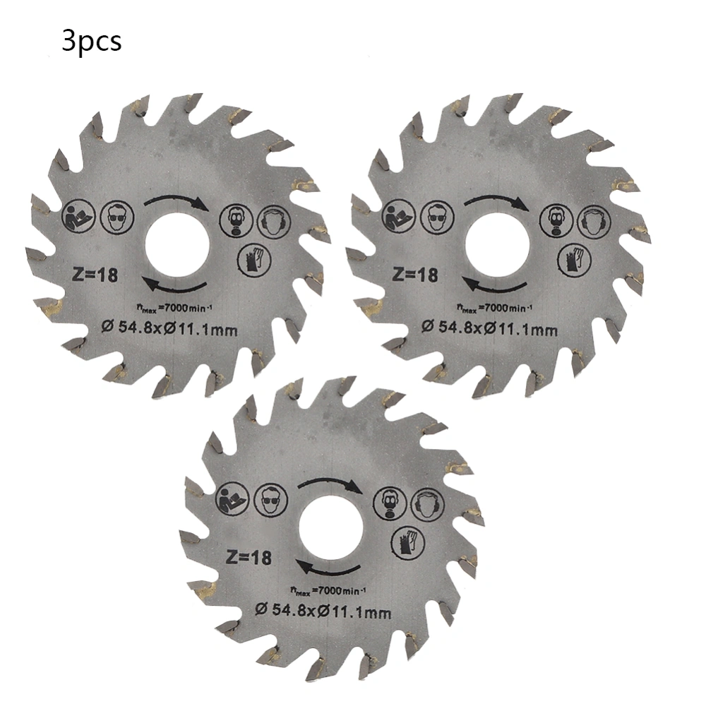 3Pcs 5.5cm Diameter Steel Mini Cutting Machine Wood Saw Cutting Blade Woodworking AccessoriesWood Cutting Blade