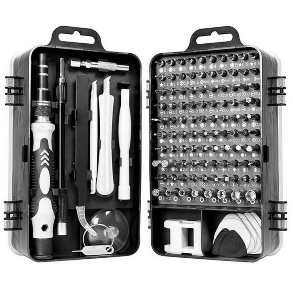 115 in 1 Screwdriver Set Multifunctional Watch Phone Repairing Removal Hand ToolBlack