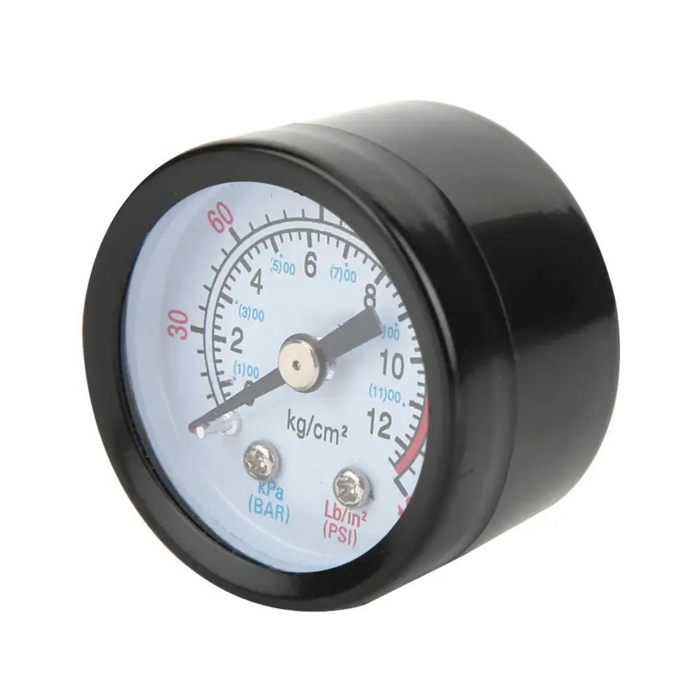 Air Compressor Pressure Gauge Y40 Iron Shell Instrument Pressure Measuring Meter