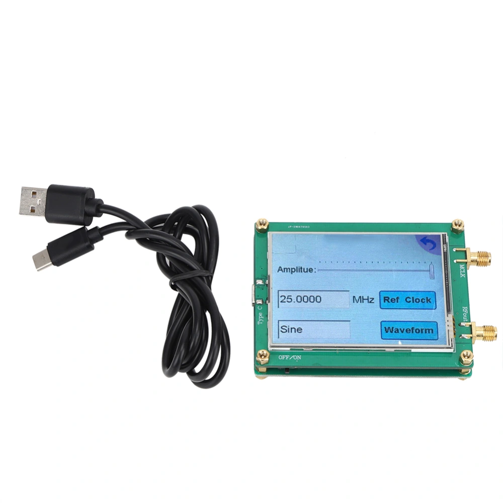 AD9833 TFT Full Touch Screen Signal Generator DDS Source Dot Frequency for Sine / Triangle / Square Wave