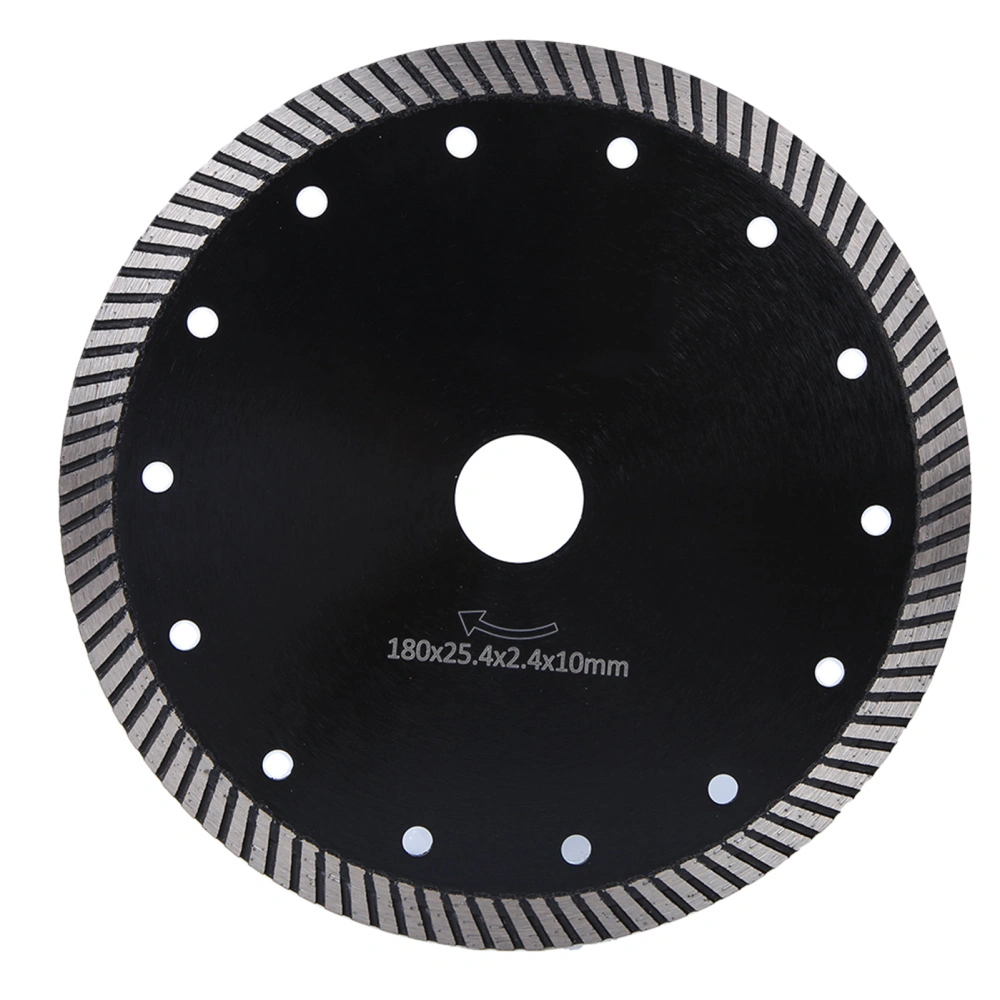 Diamond Saw Blade Cutting Wheel Disc Angle Grinder Accessories for Concrete Granite Marble(180*25.4*2.4*10mm )