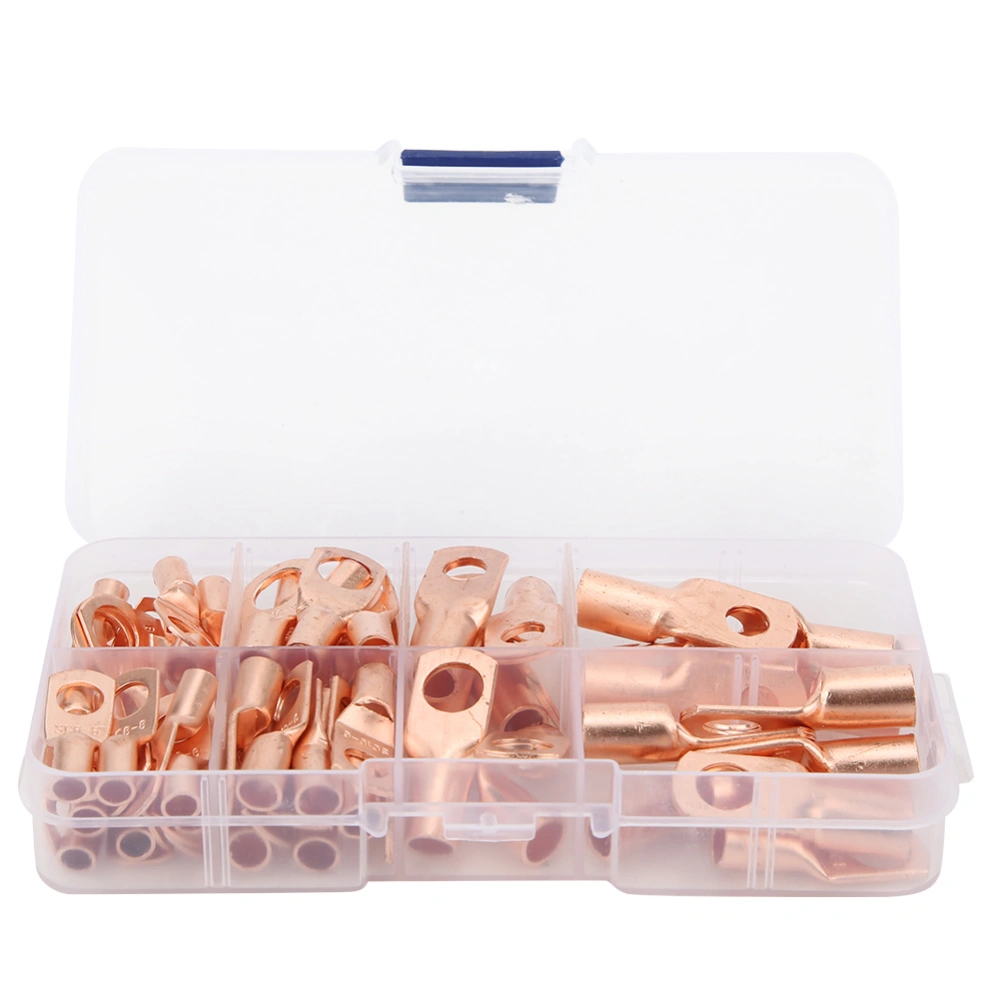 60PCs SC Tinned Copper Tube Terminal Wiring Accessories Electrical Parts for Industrial Connector