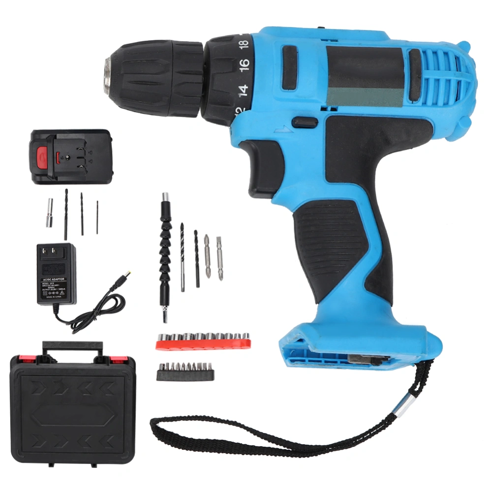 Electric Hand Drill CW/CCW Rechargeable Screwdriver Power Tool 100V-240V