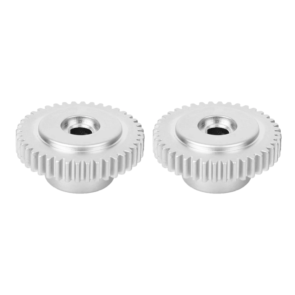 2Pcs D Hole Gear High Strength Metal 40 Teeth Industrial Robot Parts 6mm Center Hole