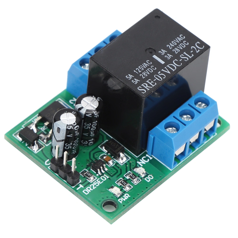 DR25E01 DPDT Relay Module Double Pole Double Throw Self Locking Bistable Relay Board(DC6-24V )