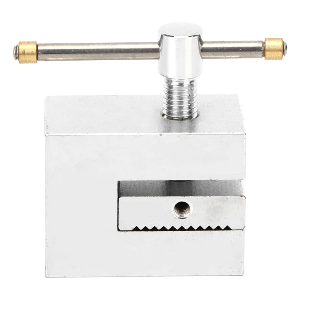 Straight Single Tooth Clamp Stainless Steel Push Pull Force Fixture for Tensile Tester 500N