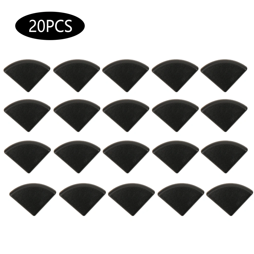 20Pcs End Cap Cover Black Plastic Fasteners for 2020R/3030R EU Standard Aluminum Profiles3030R