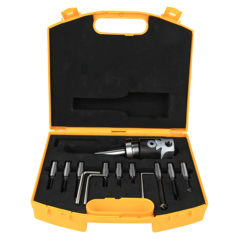 Boring Cutter Set Carbon Steel CNC Milling Tool Kits with Storage Box C20-F1-12-9PCS