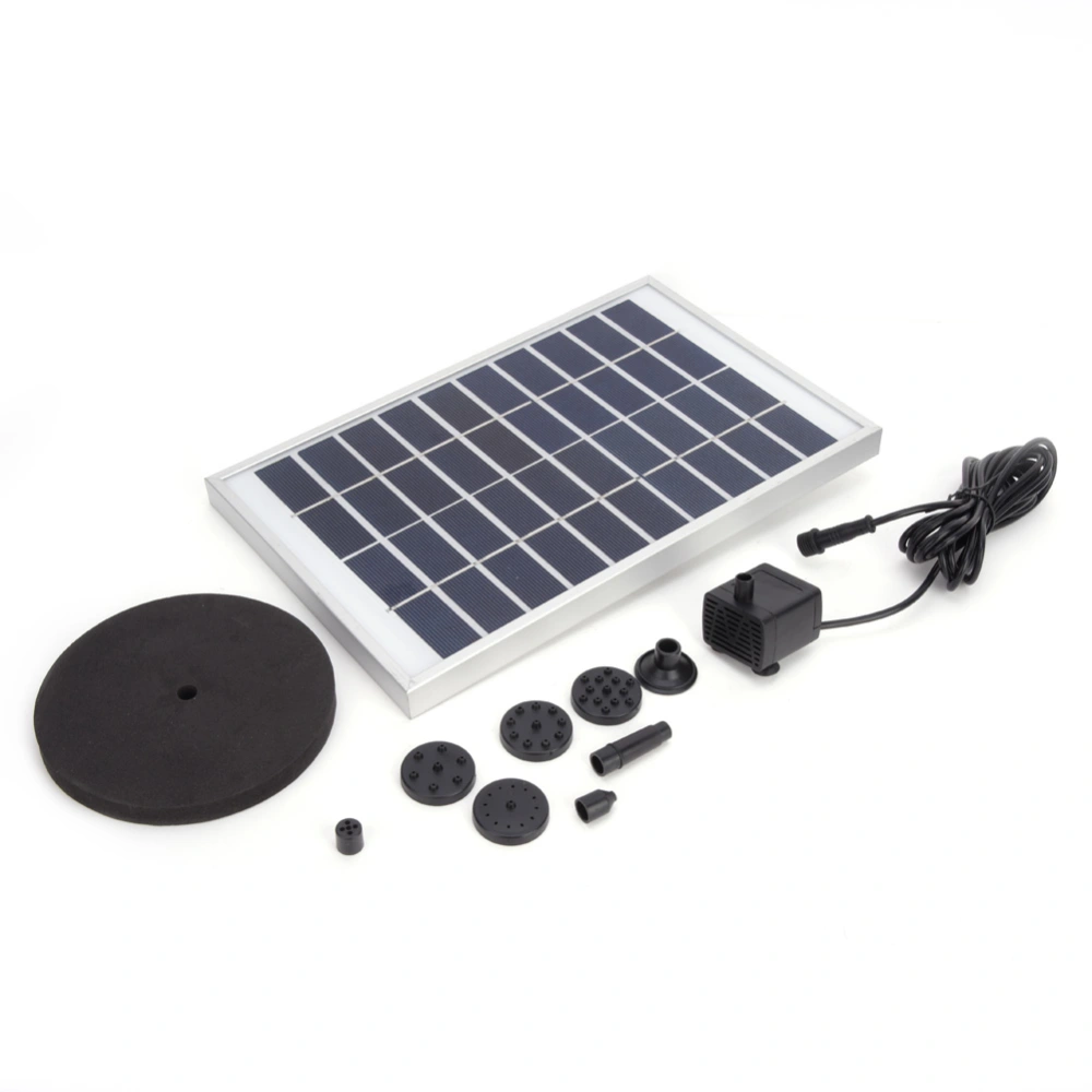 Solar Panel Mini Pump with Floating Disk High Efficiency for Pool Fountains 10V 5W