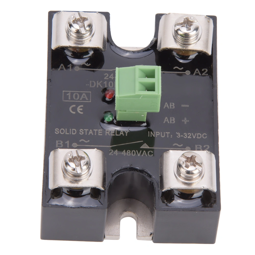 BERM Solid State Relay Single Channel DC Control Dual Channel AC 1 Phase SSR 24-480VAC(10A(BERM DK10DA) )