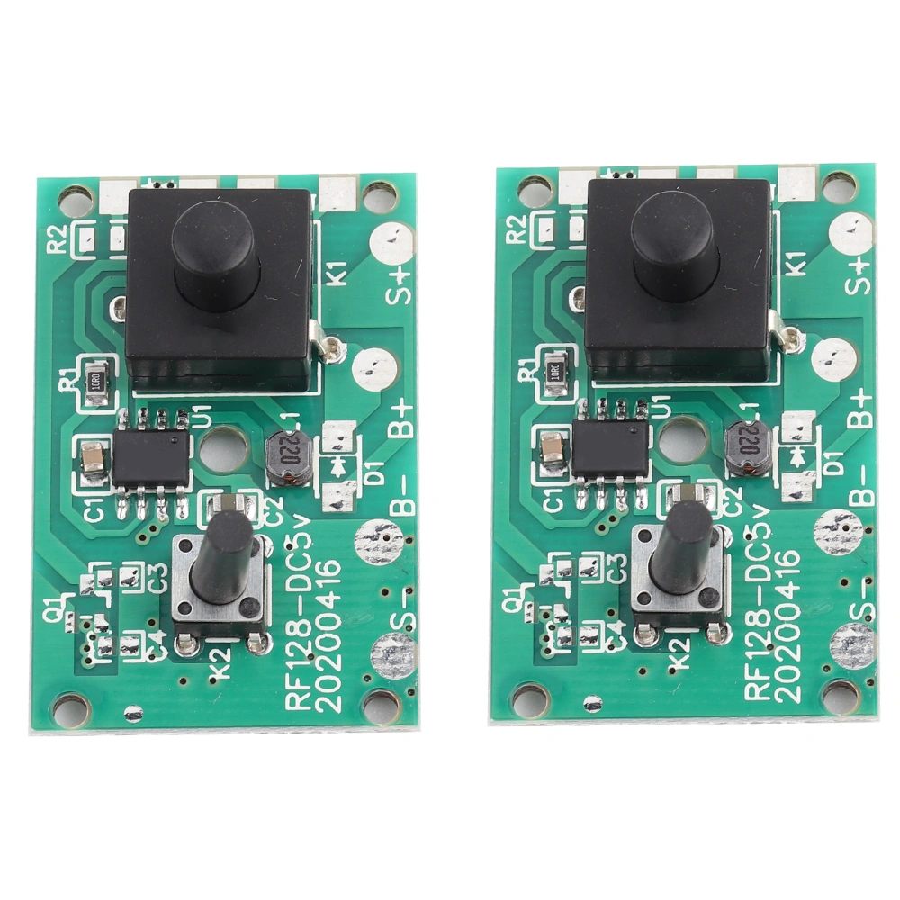 2Pcs Solar Lamp String Controller Module Circuit Board with 8 Kinds Light Mode and Switch 1.2V