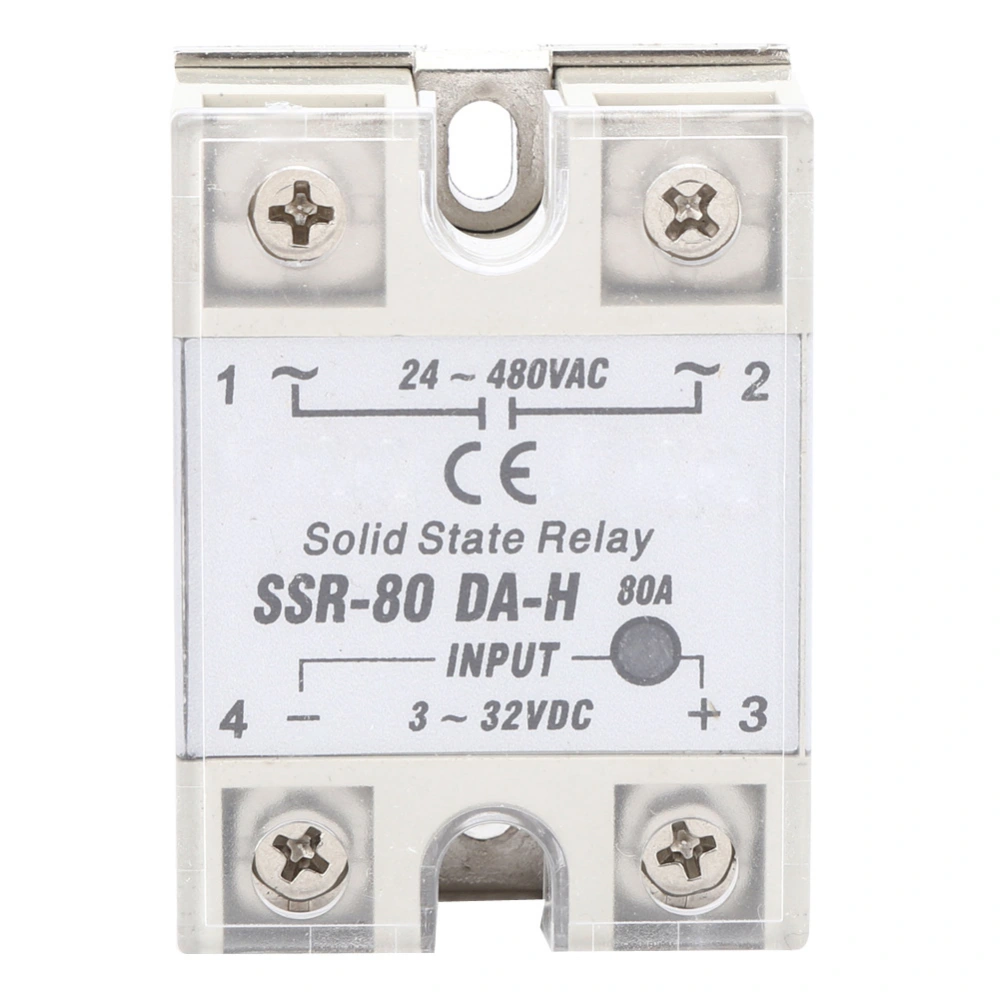 Solid State Relay DC AC SSR with Non Contact Switch High Quality SSR-80A DA H 24-480VAC