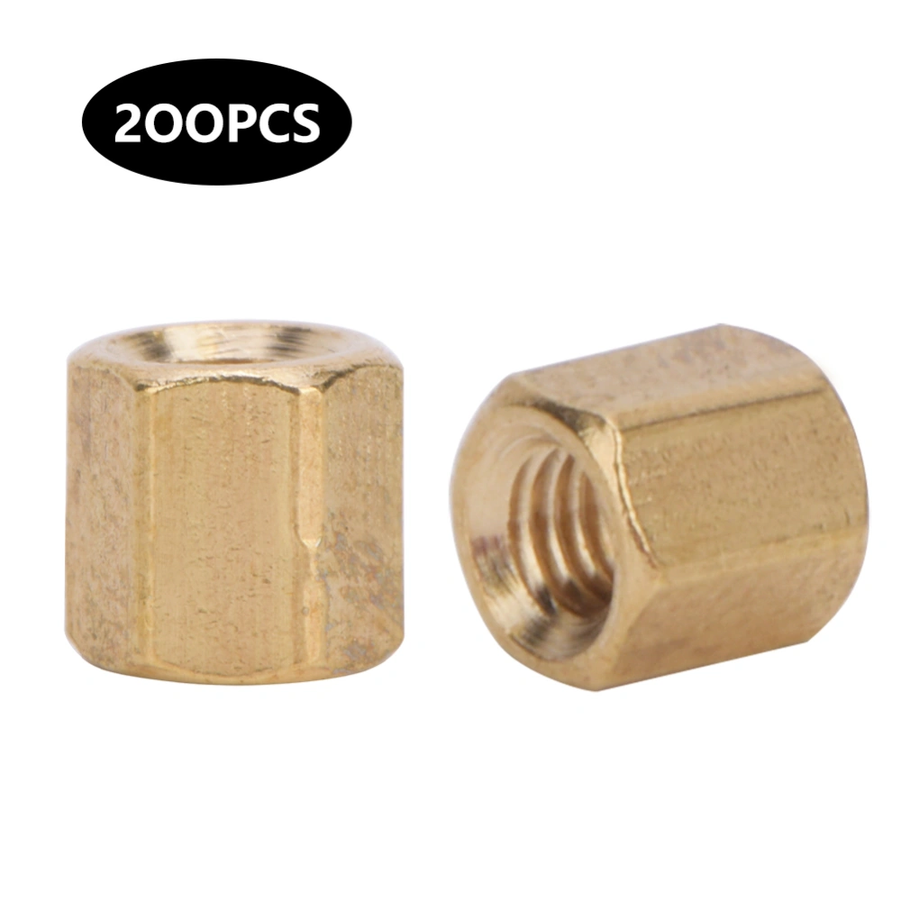 Motherboard Brass Standoff Coupling Hex Nuts Accessories M3 2-Ways M3x5/6/8/10/12/15/20-50200Pcs M3x5