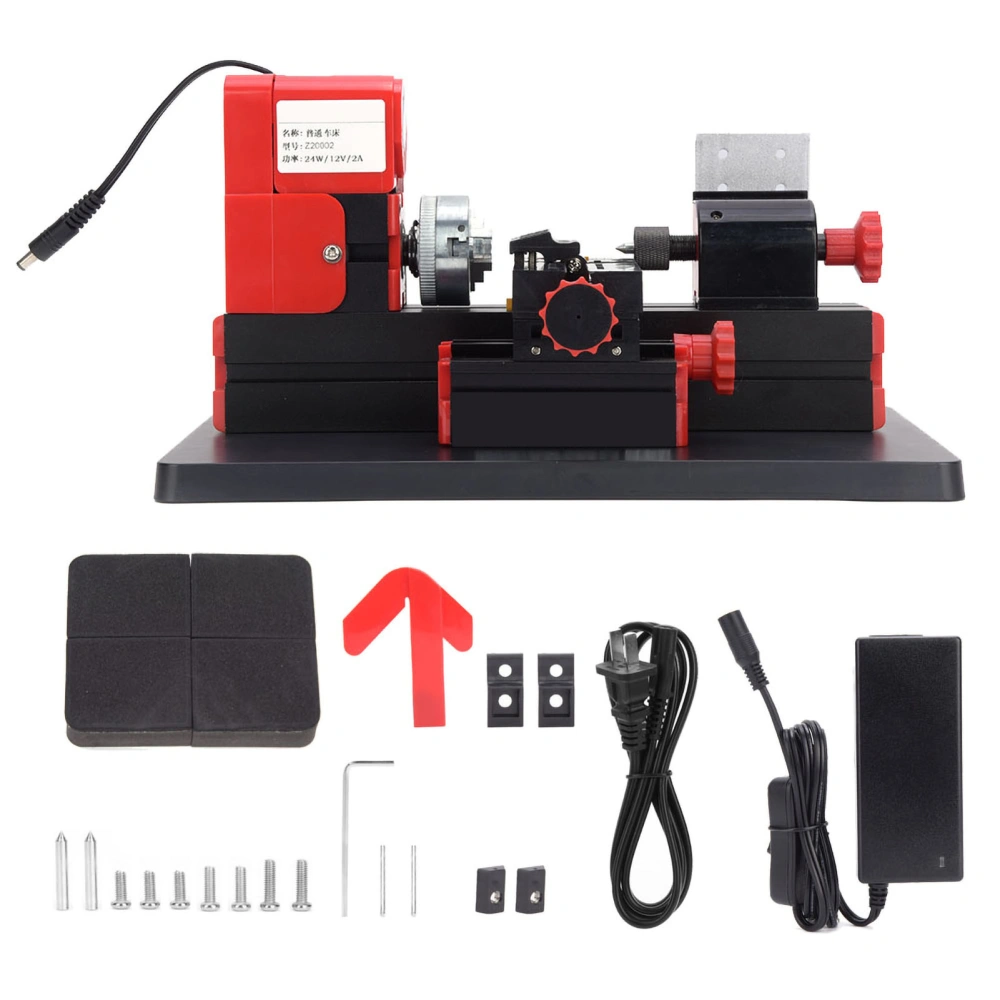 Mini Motorized Lathe Machine DIY Power Tool 20000rpm 24W Z20002 100‑240V