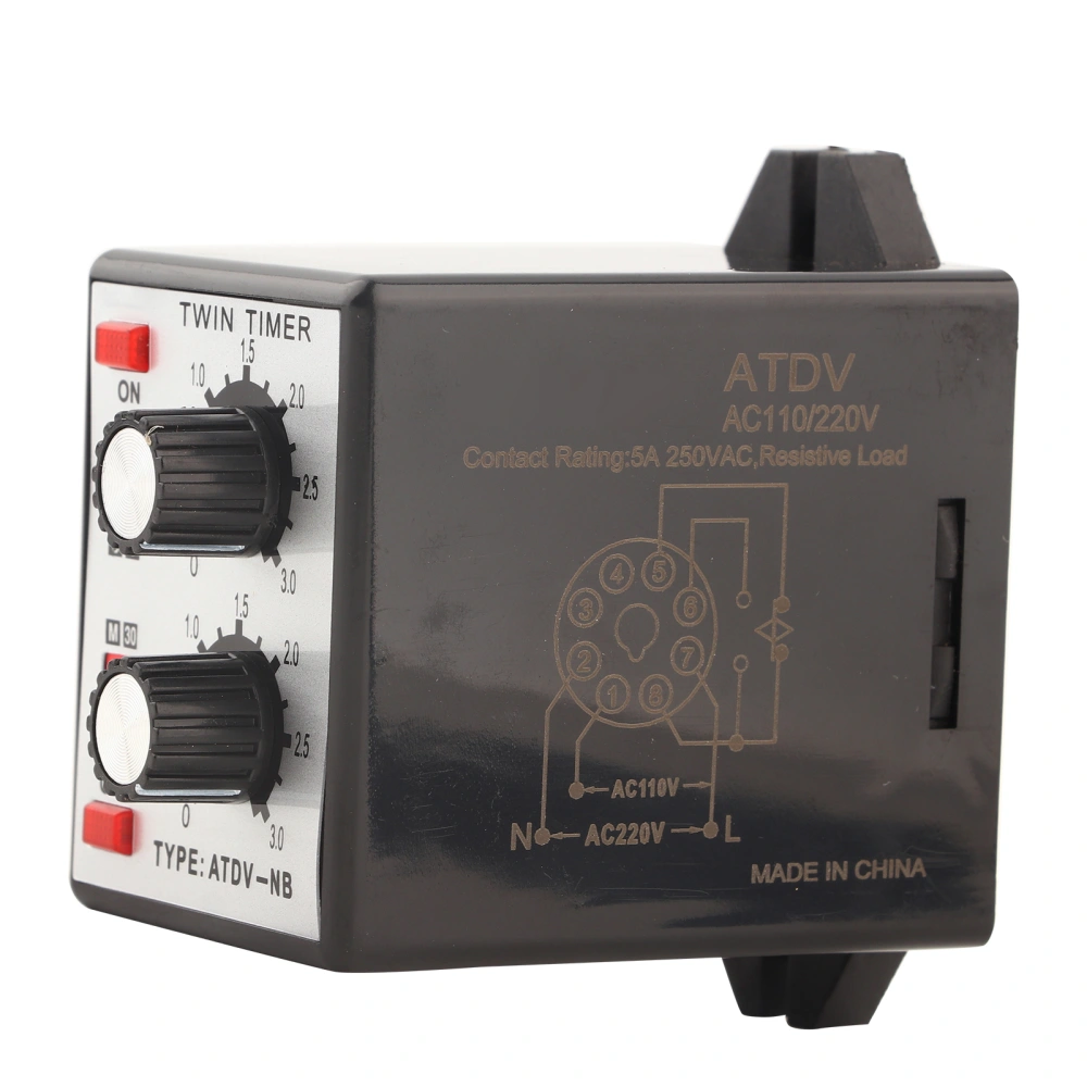 Knob Control Time Switch Relay On Off Timer Relay MultiSection ATDVNB AC110v