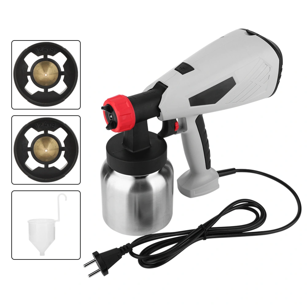 800ML 800W JST80009 Electric Spray Gun with Aluminum Pot Brass Nozzles 1.0/1.8mm