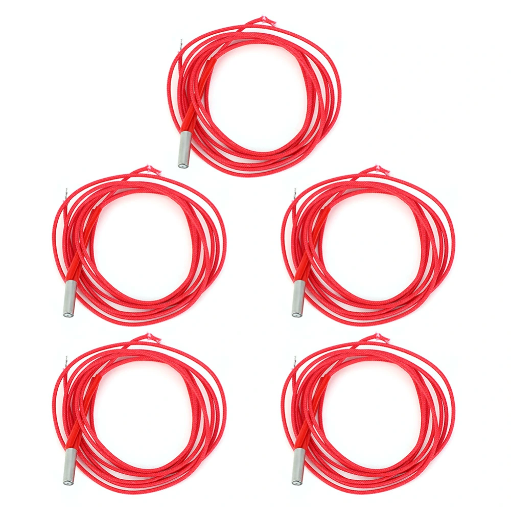 5Pcs 3D Printer Electric Heating Pipe Single Ended Heater Tube Replacement Accessories 6x20mm(12V 40W)