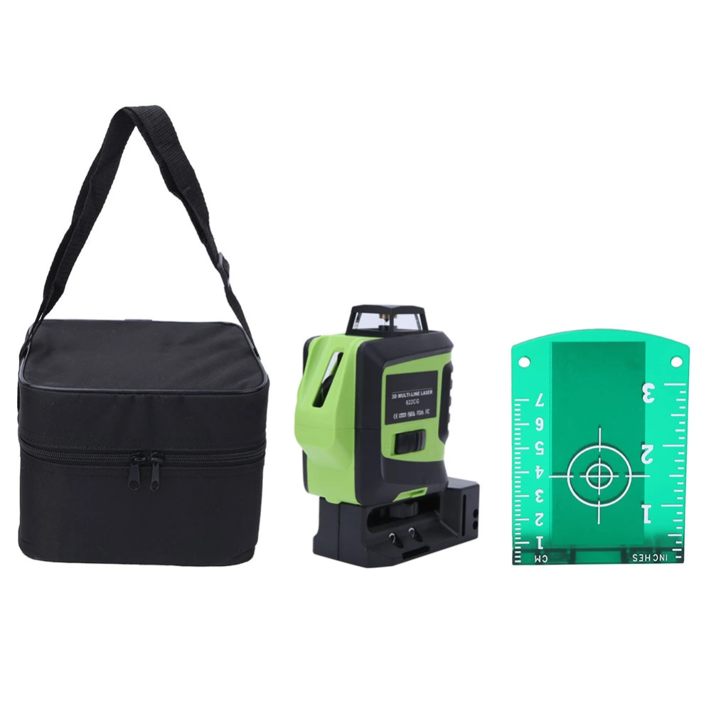 622G 6 Line 2 Point Infrared Green Beam Laser Tool IP54 Waterproof Self Leveling Tool