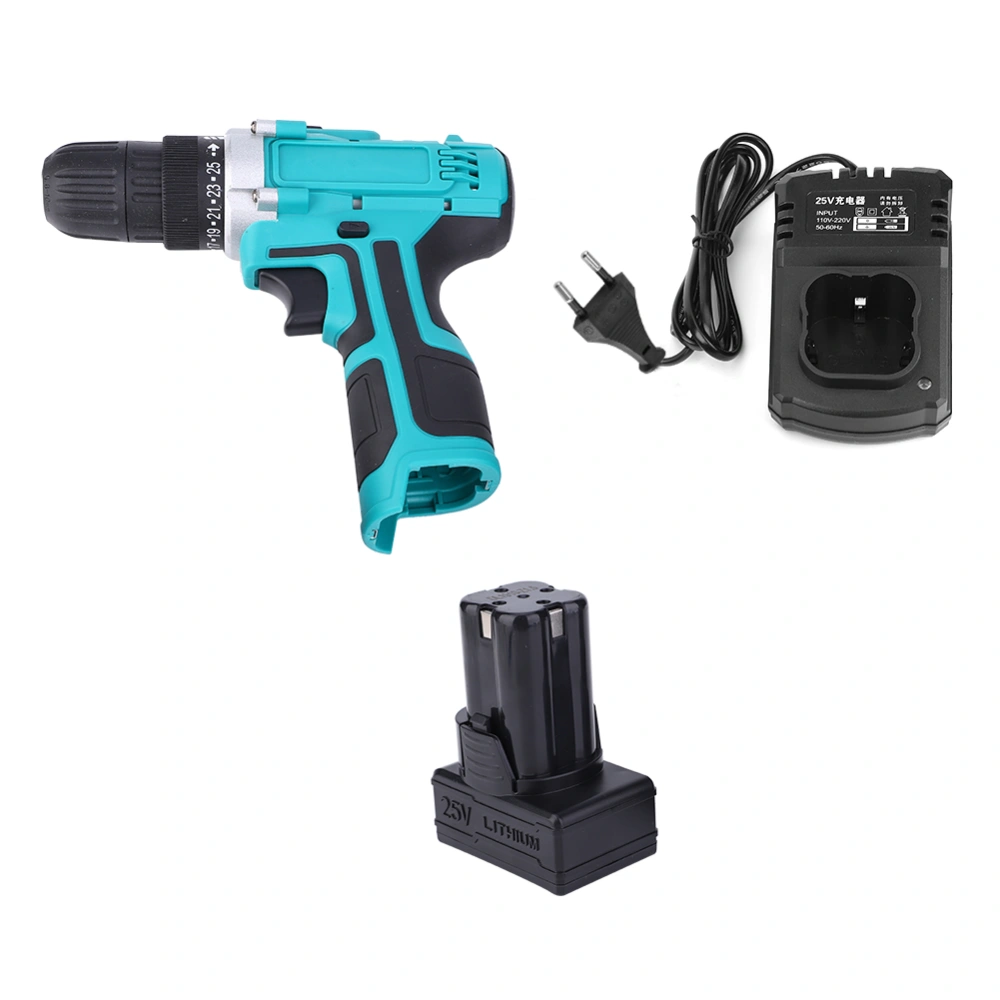 25V Rechargeable Electric Drill Cordless Screwdriver Lithium Battery Drilling Tool