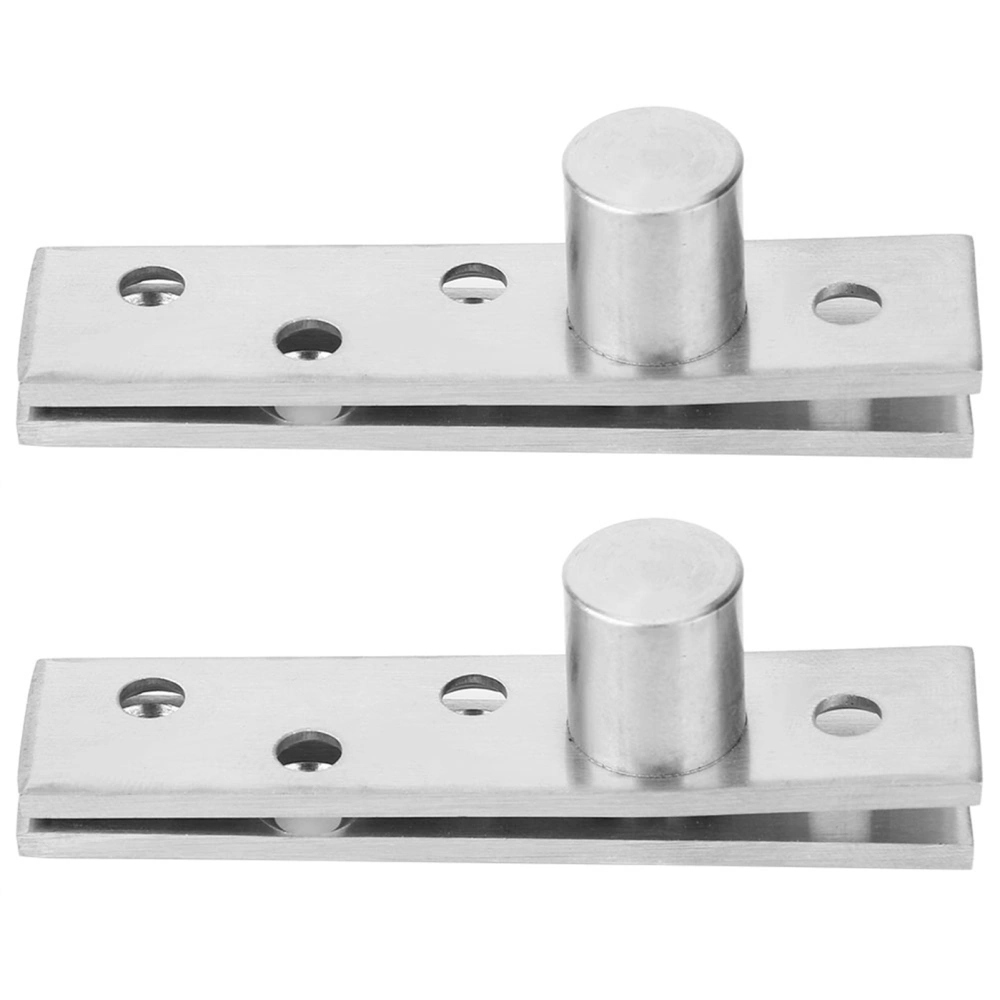 2pcs 360 Degree Rotary Pivot Hinge Stainless Steel Rotating Door Hinge 75mm LongEccentric Pivot