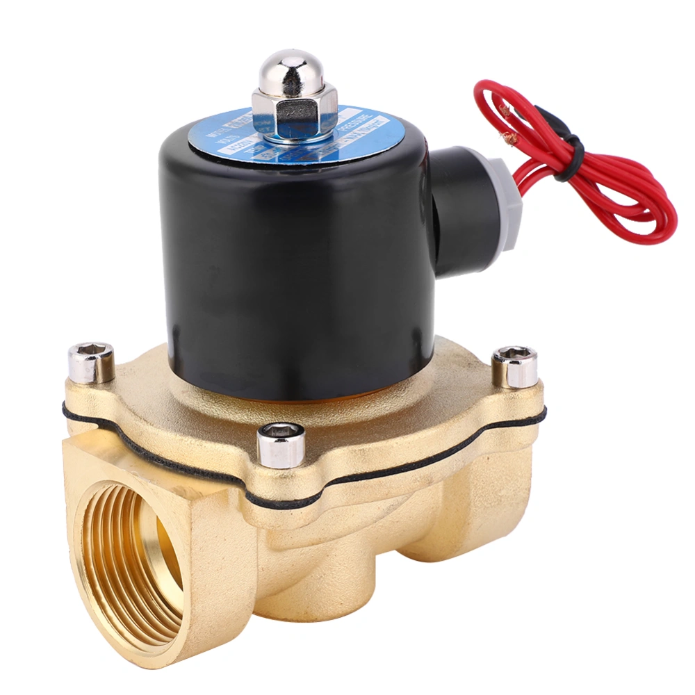 Normally Closed Solenoid Valve Brass for Air Water Oil 1in BSPP 2W250-25 AC220/DC24V/DC12V2W-250-25 24V