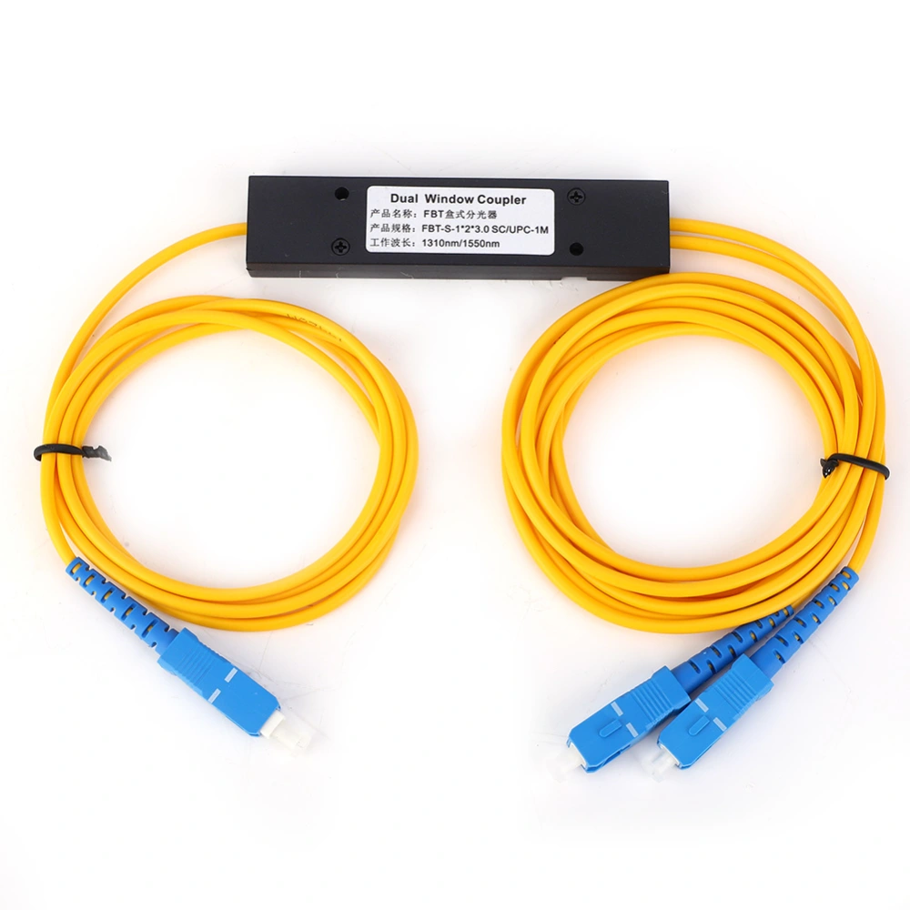 Singlemode Fiber Optic Splitter 1x2 FBT Splitter Module with SC/UPC Interface 1310-1550nm