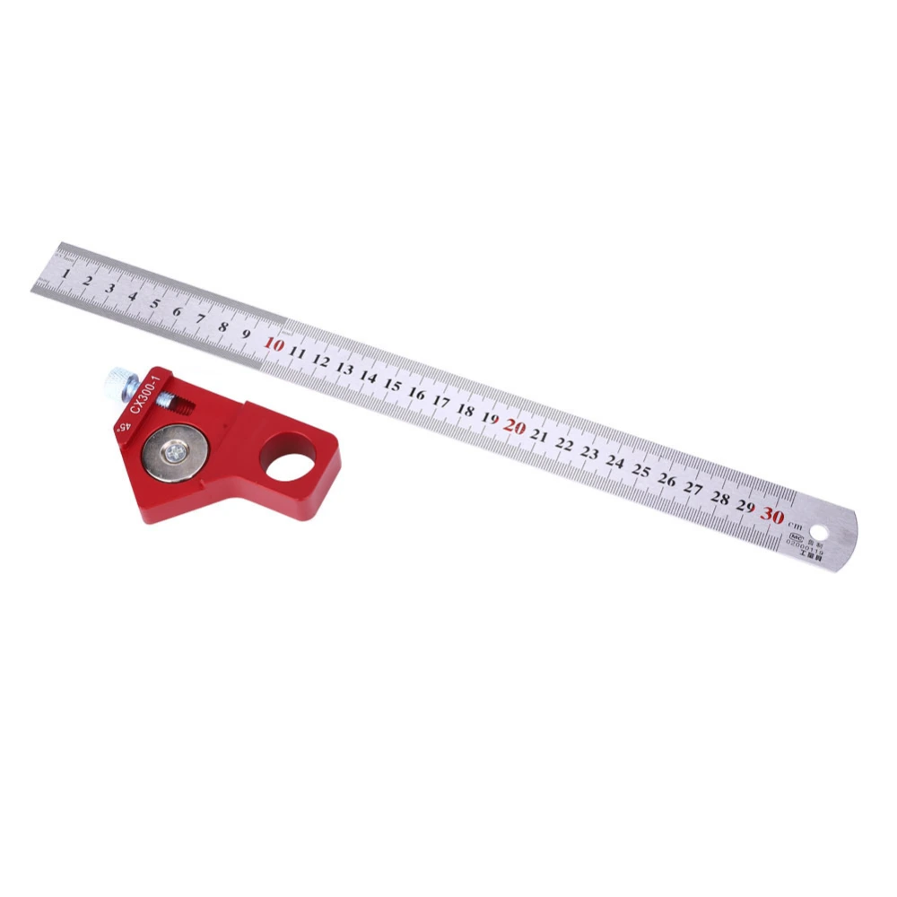 CX300-1 Woodworking Square Ruler / Scriber Hardware Measuring Tool for Height / Angle