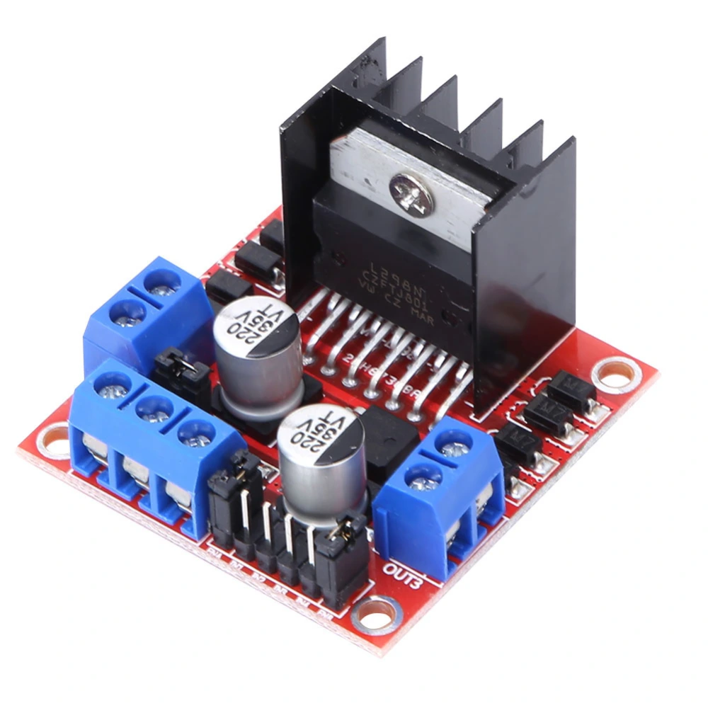 L298N Motor Drive Board Module Double H Bridge Compatible With Stepper Motor Smart Car Robot