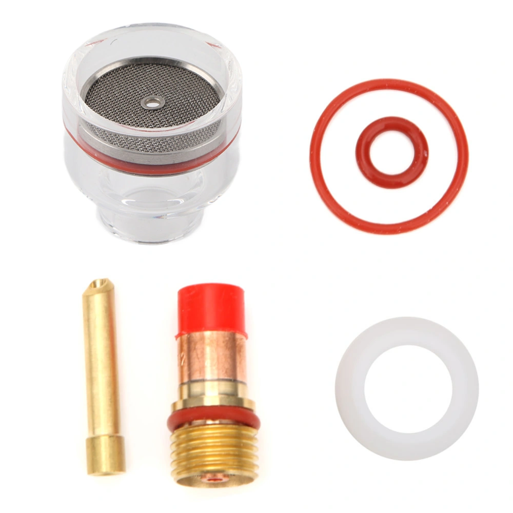 WP Welding Torch Kit Accessories WP Torch Gas Lens Collet Glass Cup for WP‑17/18/26