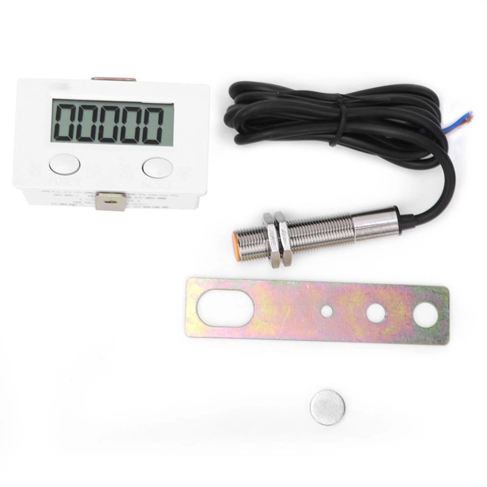 BERM Magnetic Induction Counter Metal Sensor 5 Digits LCD Digital Display 0-99999 BEM-5c12φ