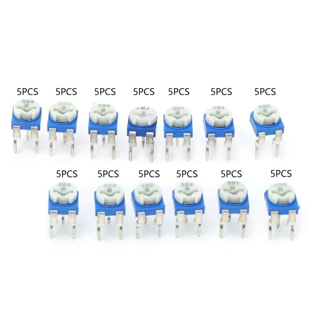 Adjustable Resistor 065 Potentiometer Set 13 Values for 100 Ω--1M Electronic Component