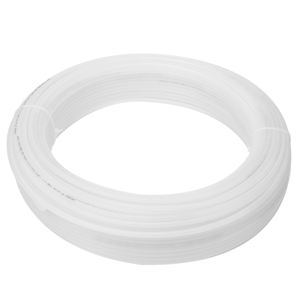 White Flexible Nylon Tube High Pressure Pneumatic Air Hose Tubing 100m8x6mm